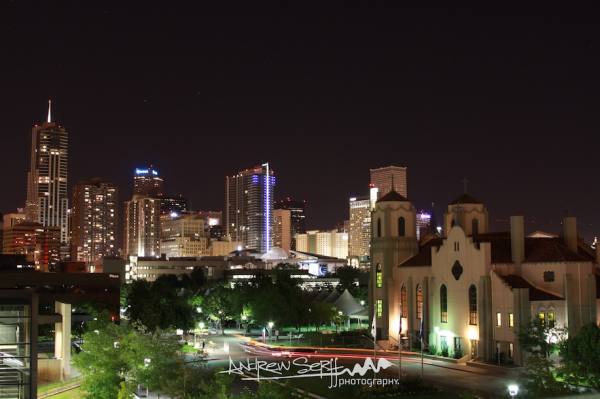Denver Skyline at Night