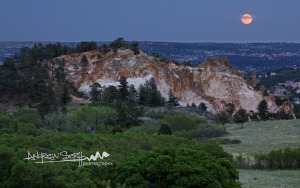 Mount Saint Francis and the Super Moon