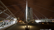 Denver Millennium Bridge at Night